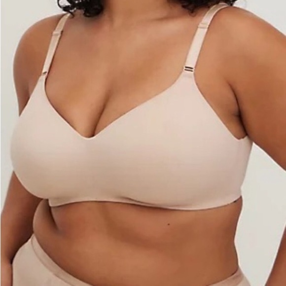 Torrid NWT Wire Free Lightly Lined Everyday Bra 44G Neutral Tan Nude Lingerie - Picture 16 of 16
